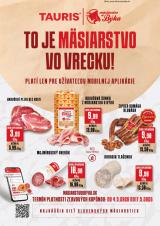 1. strana letáka Tauris 4. 5. - 17. 5. 2026 Nakupujte ešte výhodnejšie s mobilnou aplikáciou
